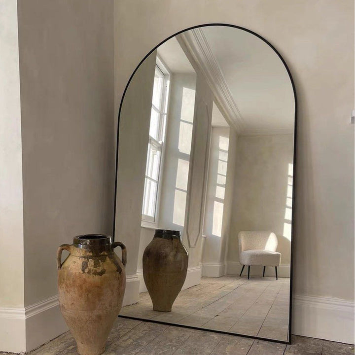 DENPEY Modern Wide Arch Mirror - Radical Homes Singapore