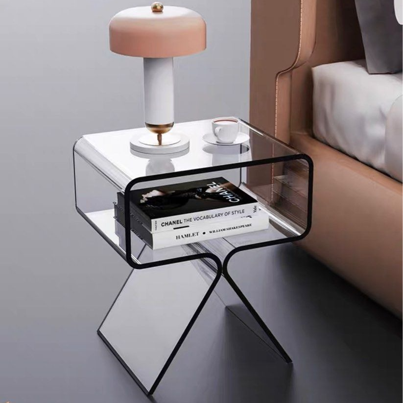 HANNAH Acrylic Side Table - Radical Homes Singapore