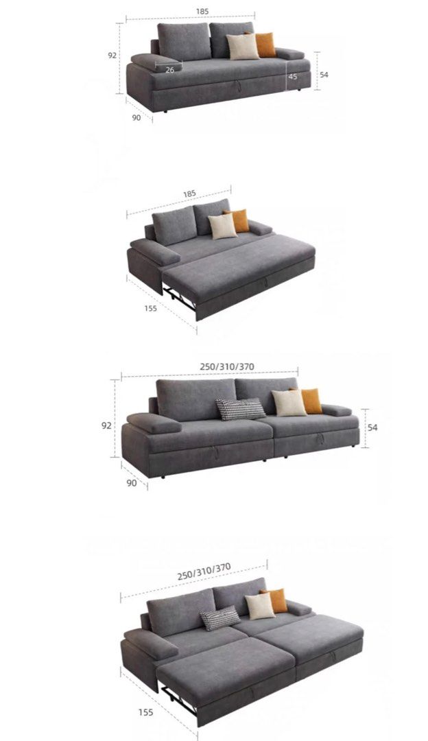 MORANO Modern Scratch Resistant Sofa Bed - Radical Homes Singapore