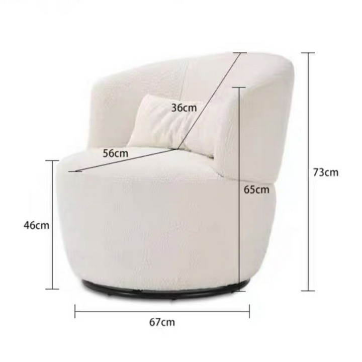 JOVI Modern Swivel Lounge Chair - Cassa Haus Singapore