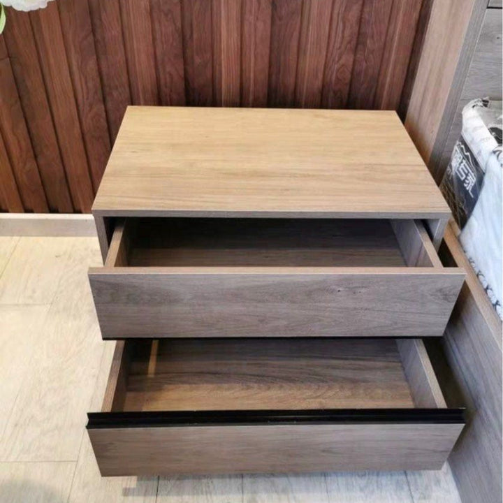DETON Rustic Multimedia Bedframe - Radical Homes Singapore