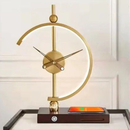 DEURE Modern Clock Table Lamp - Radical Homes Singapore