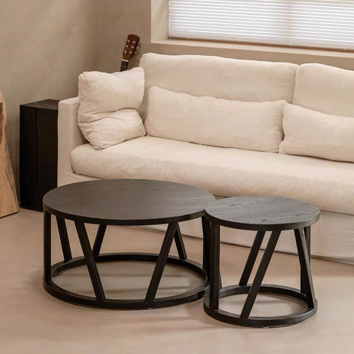 AXELSEN Rustic Solid Wood Coffee Table - Radical Homes Singapore