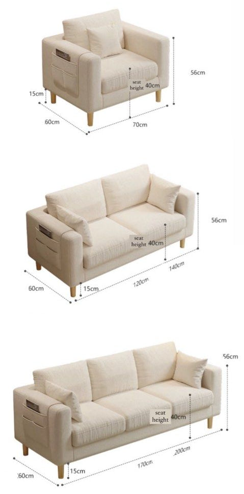 MARVORA Modern Fabric Sofa - Radical Homes Singapore