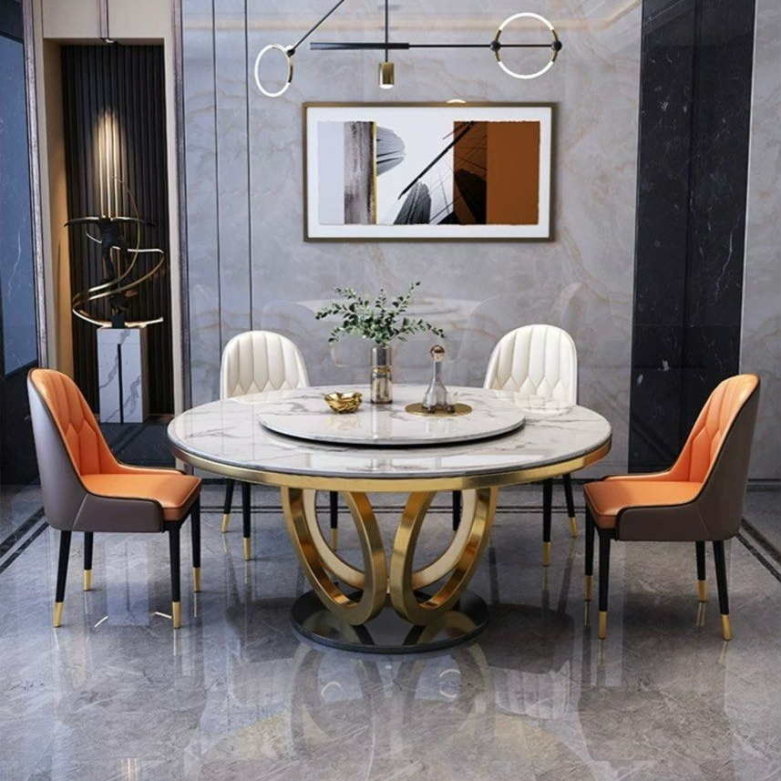 MAVON Luxurious Round Dining Table - Radical Homes Singapore