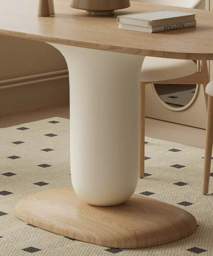 RABON Japandi Solid Wood Dining Table - Cassa Haus Singapore