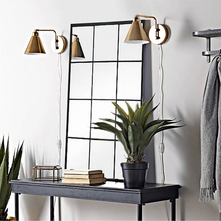 DION Modern Accent Windowgrill Wall Mirror - Radical Homes Singapore