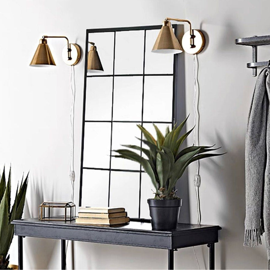 DION Modern Accent Windowgrill Wall Mirror - Radical Homes Singapore