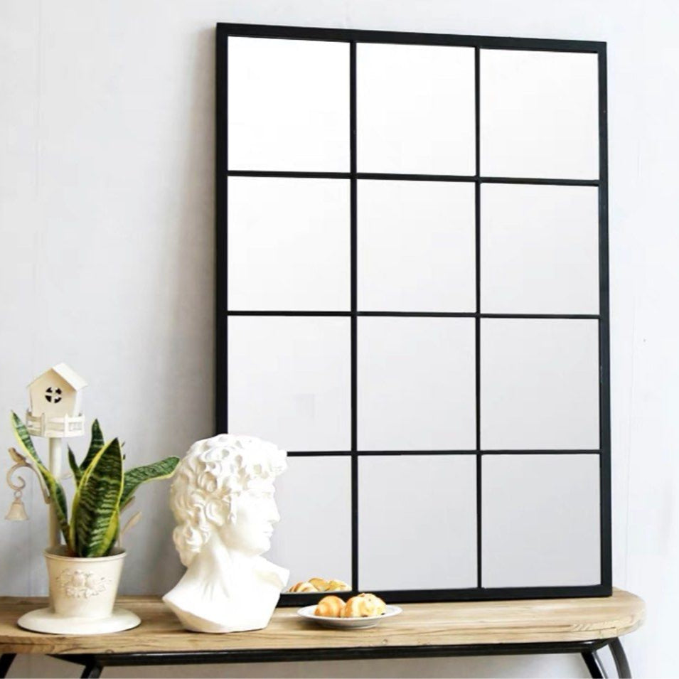 DION Modern Accent Windowgrill Wall Mirror - Radical Homes Singapore