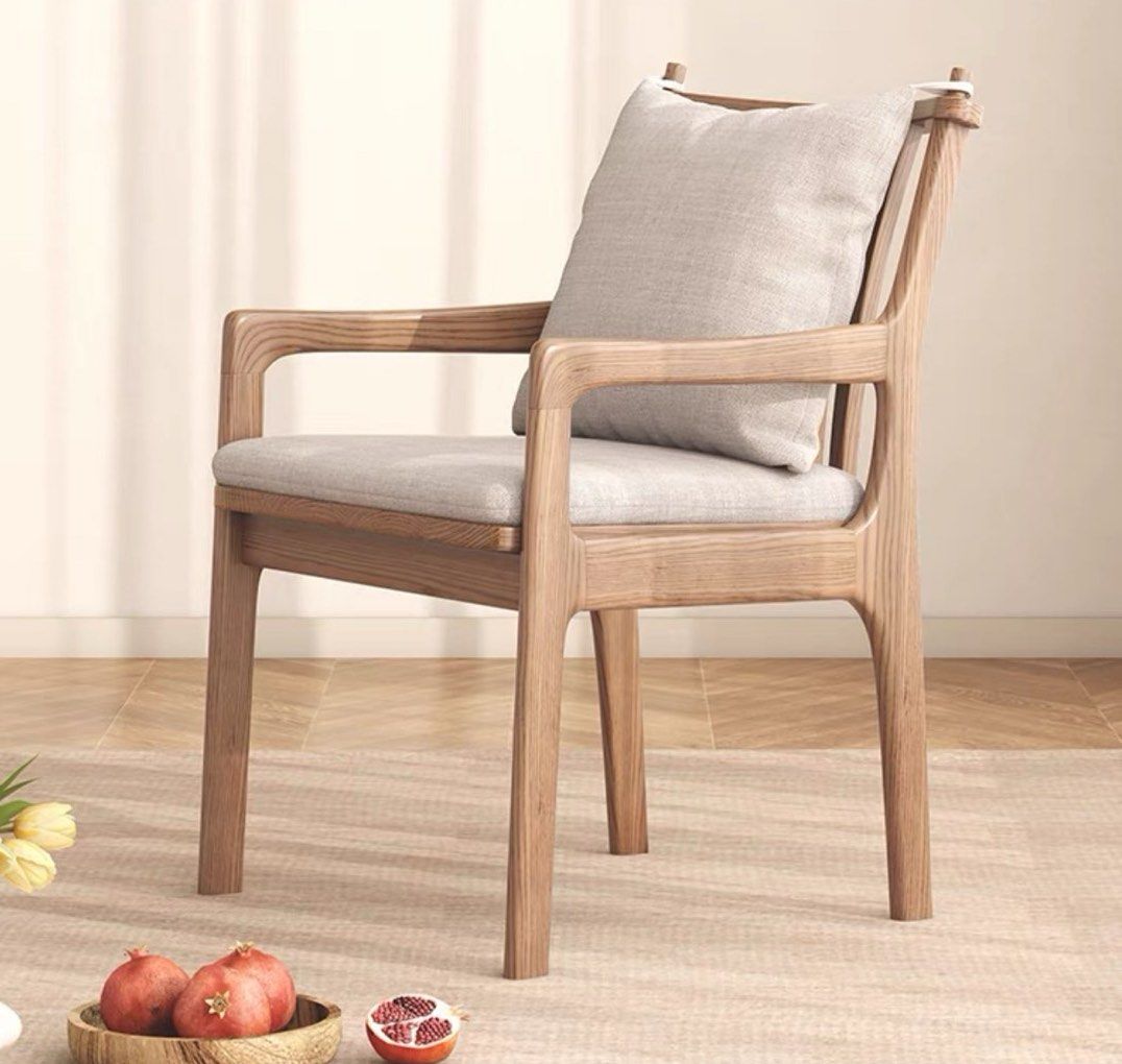 BRAMBLE Rustic Solid Wood Dining Chair - Cassa Haus Singapore