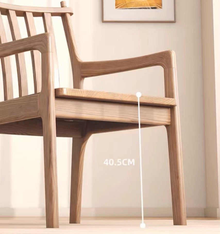 BRAMBLE Rustic Solid Wood Dining Chair - Cassa Haus Singapore