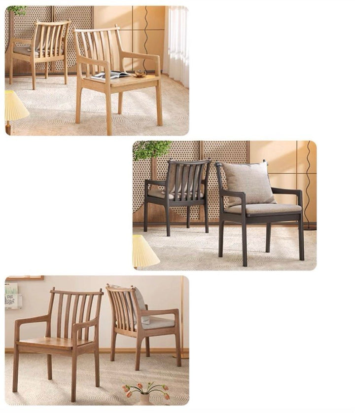 BRAMBLE Rustic Solid Wood Dining Chair - Cassa Haus Singapore