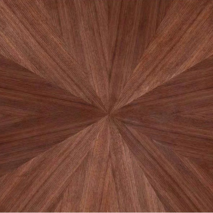 GERCI Modern Walnut Wood Oval Dining Table - Radical Homes Singapore
