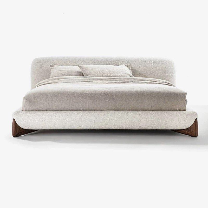 DIVEN Modern Boucle Bedframe - Radical Homes Singapore