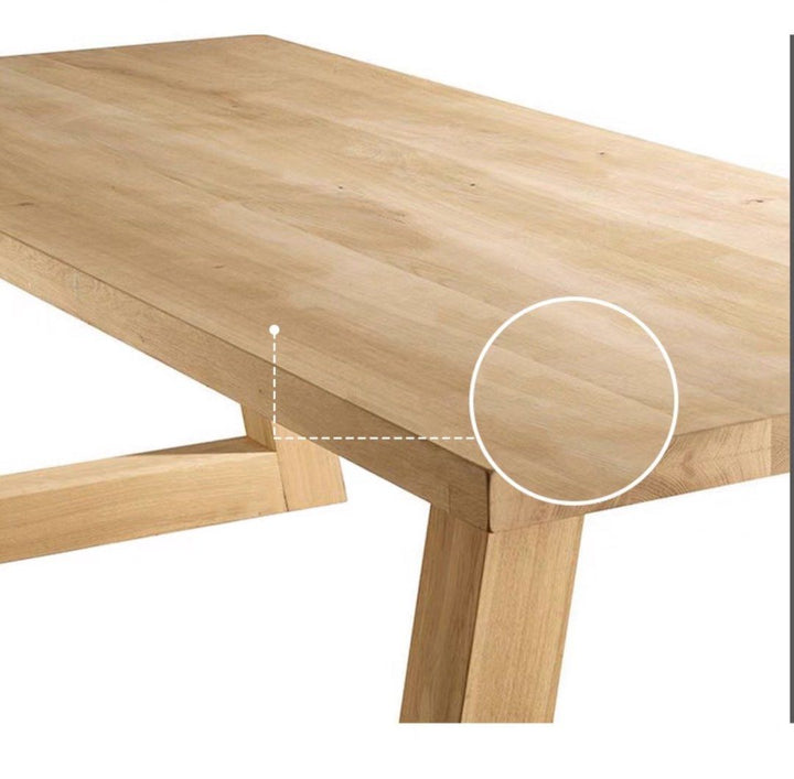 GERTRUDE Rustic Solid Wood Dining Table - Radical Homes Singapore