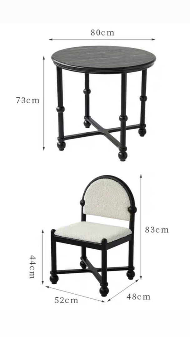 RAMON French Boucle Dining Chair - Radical Homes Singapore