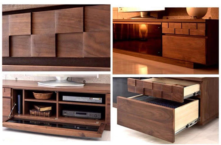 MALADAN Modern Solid Wood TV Console - Radical Homes Singapore