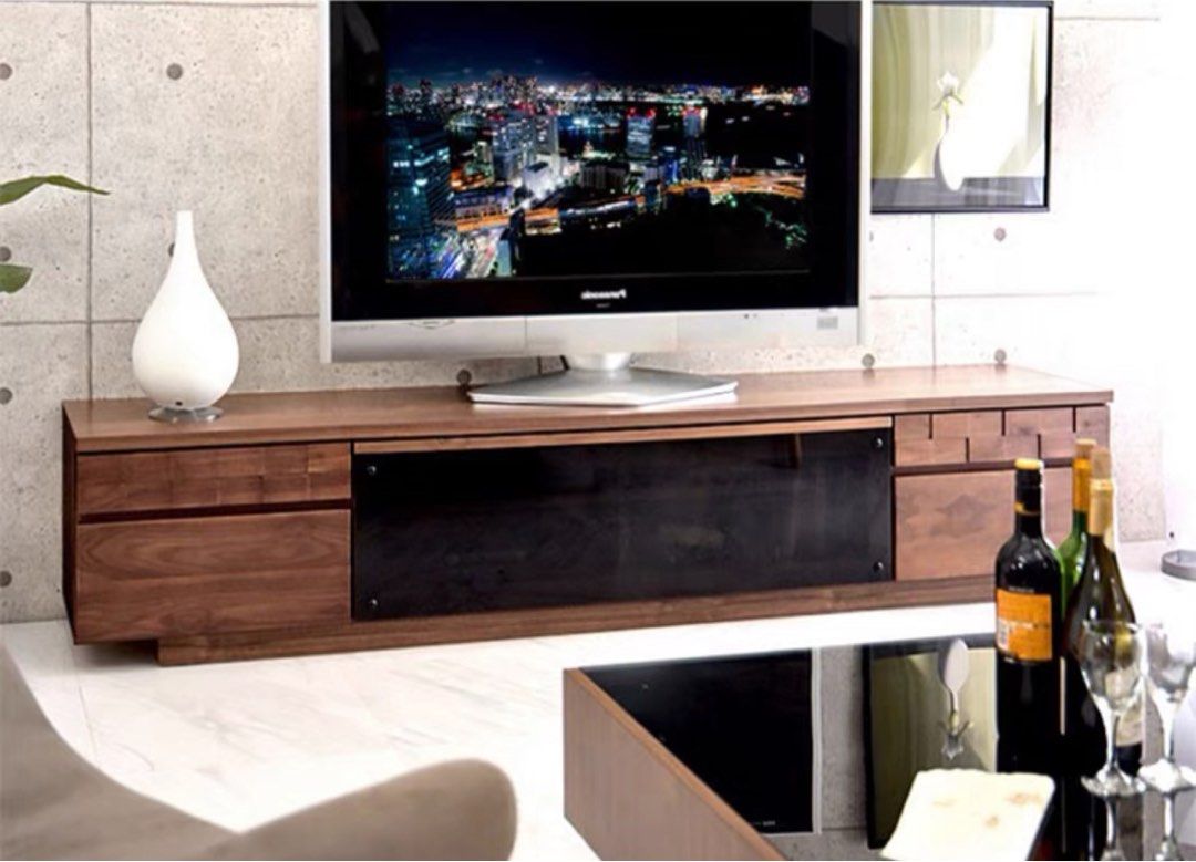 MALADAN Modern Solid Wood TV Console - Radical Homes Singapore