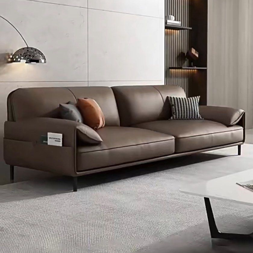 VELORA Modern Genuine Leather Sofa - Radical Homes Singapore