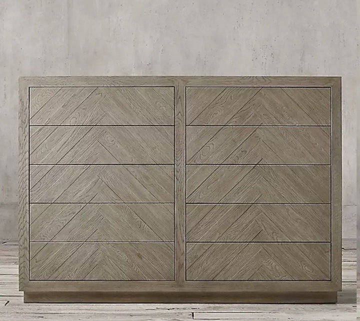 LEO Rustic Solid Wood Sideboard - Radical Homes Singapore