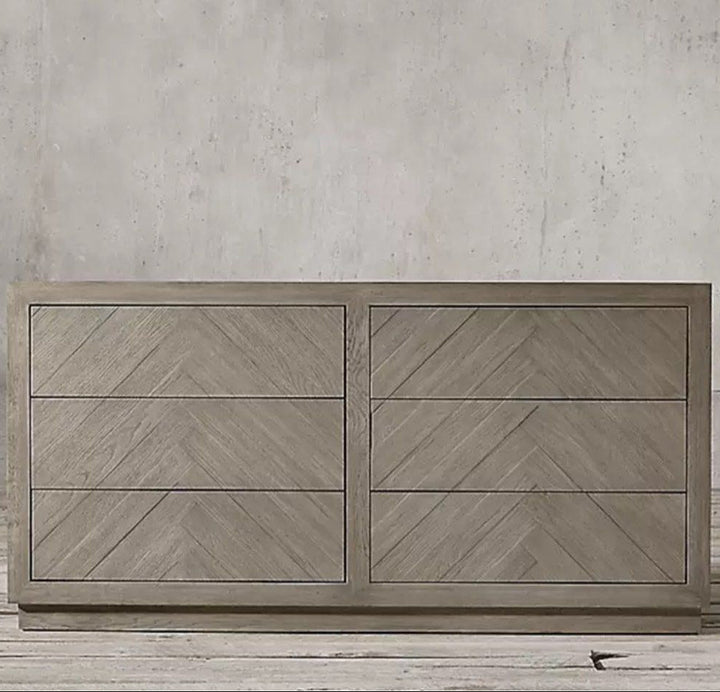 LEO Rustic Solid Wood Sideboard - Radical Homes Singapore