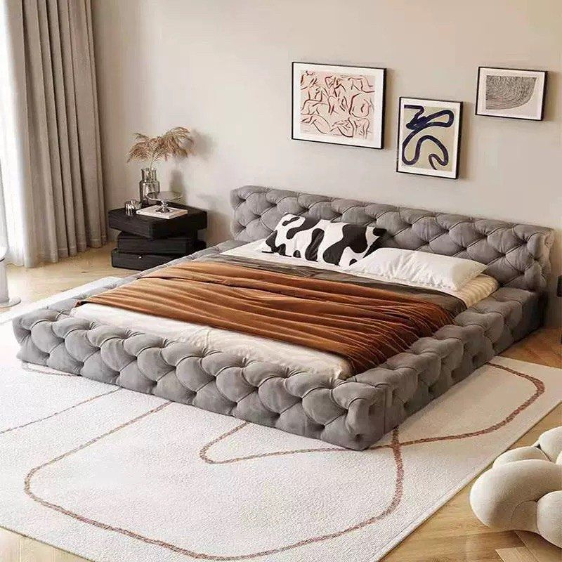 DOVO Modern Velvet Bedframe - Radical Homes Singapore