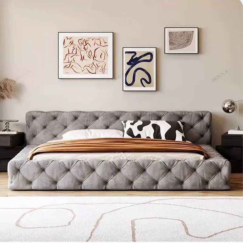DOVO Modern Velvet Bedframe - Radical Homes Singapore