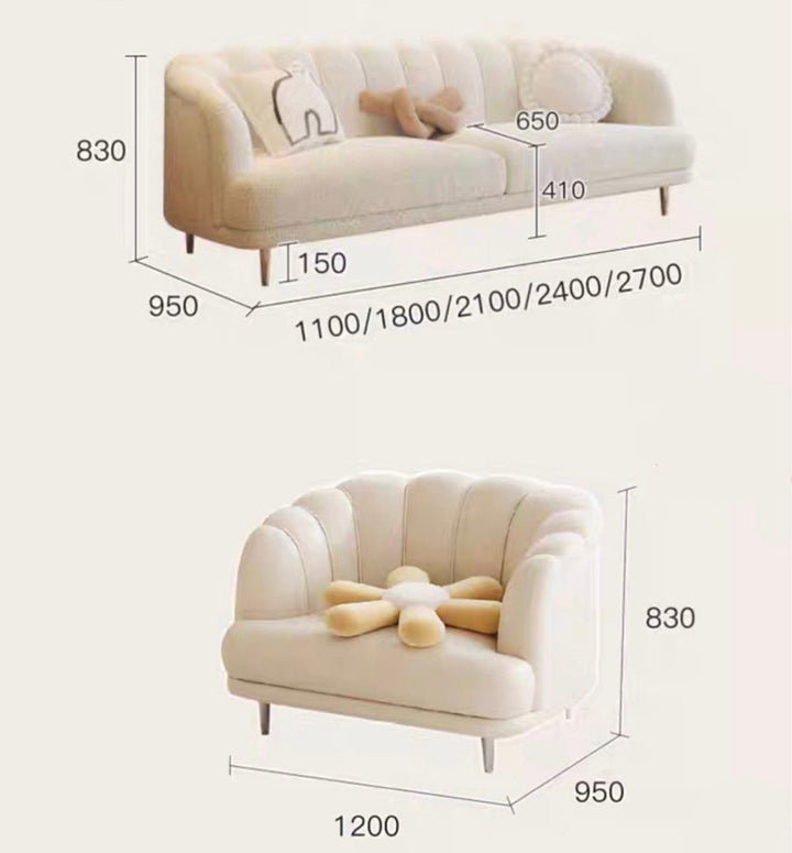 AMBRISSE Modern Boucle Sofa - Radical Homes Singapore