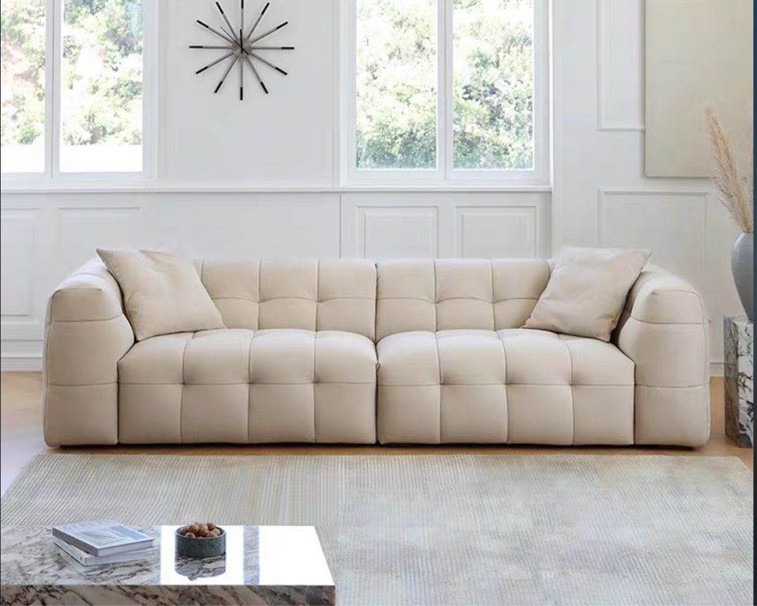 VIVIENNE Modern Leather Sofa - Radical Homes Singapore