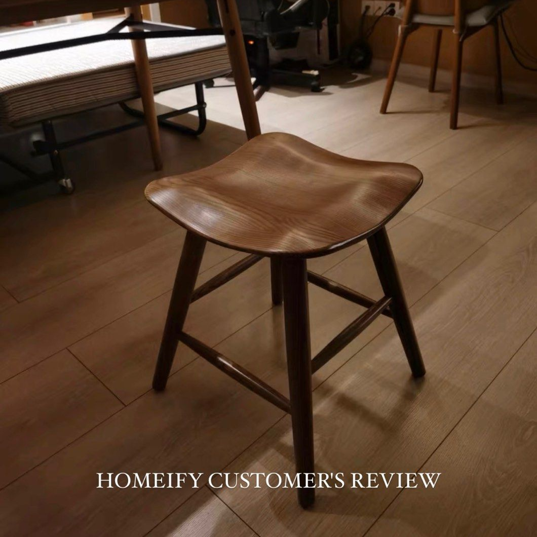 GRACE Modern Wood Stool - Radical Homes Singapore