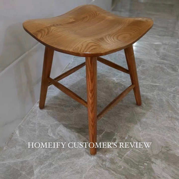 GRACE Modern Wood Stool - Radical Homes Singapore