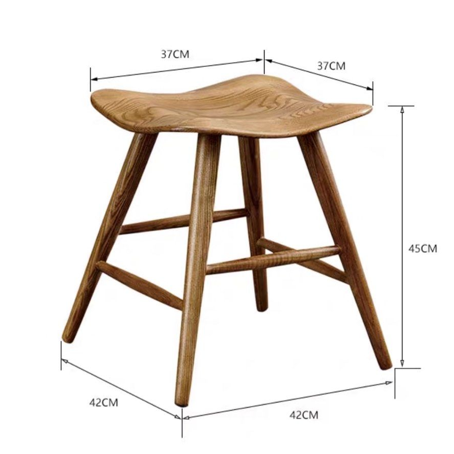 GRACE Modern Wood Stool - Radical Homes Singapore