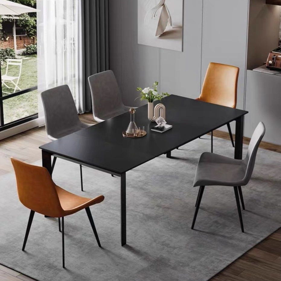 LEONARD Modern Extendable Sintered Stone Dining Table - Radical Homes Singapore