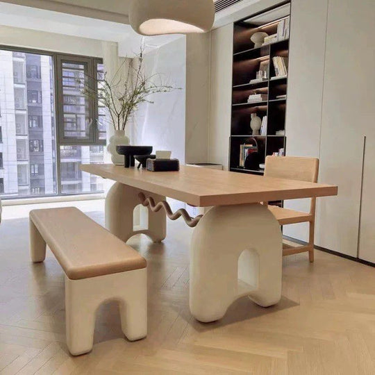 GRAINVAULT Solid Wood Dining Table - Cassa Haus Singapore