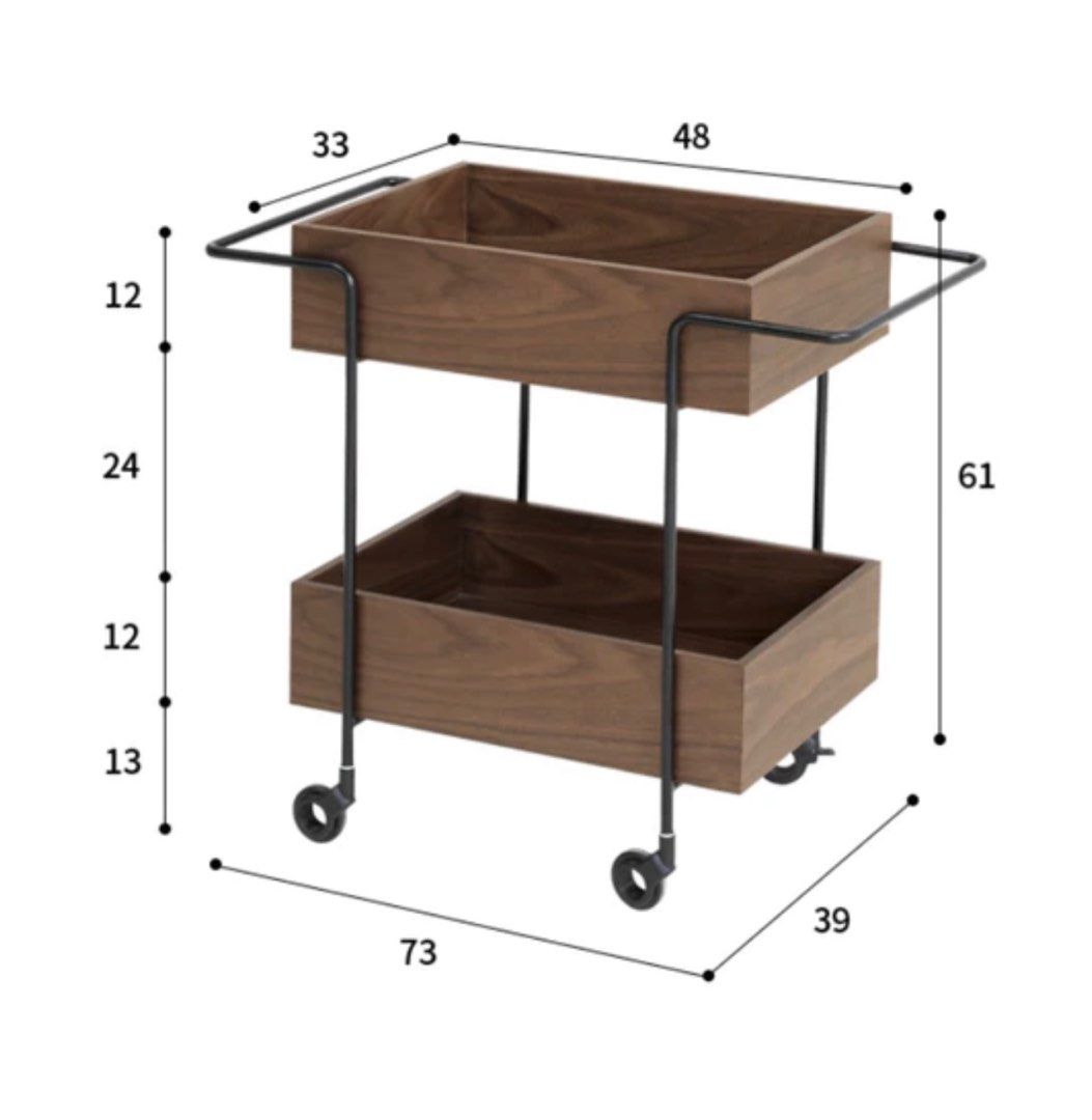 DRISM Wood Kitchen Trolley - Radical Homes Singapore