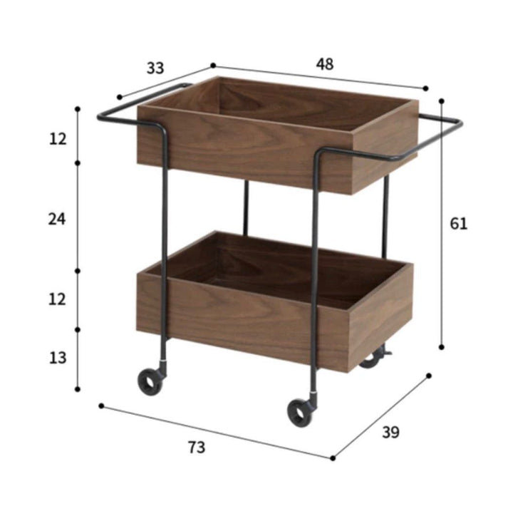 DRISM Wood Kitchen Trolley - Radical Homes Singapore