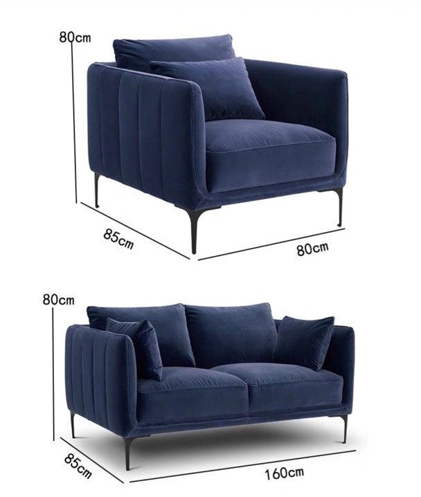 TIVARO Modern Velvet Sofa - Radical Homes Singapore