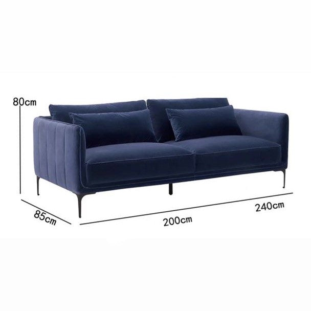 TIVARO Modern Velvet Sofa - Radical Homes Singapore