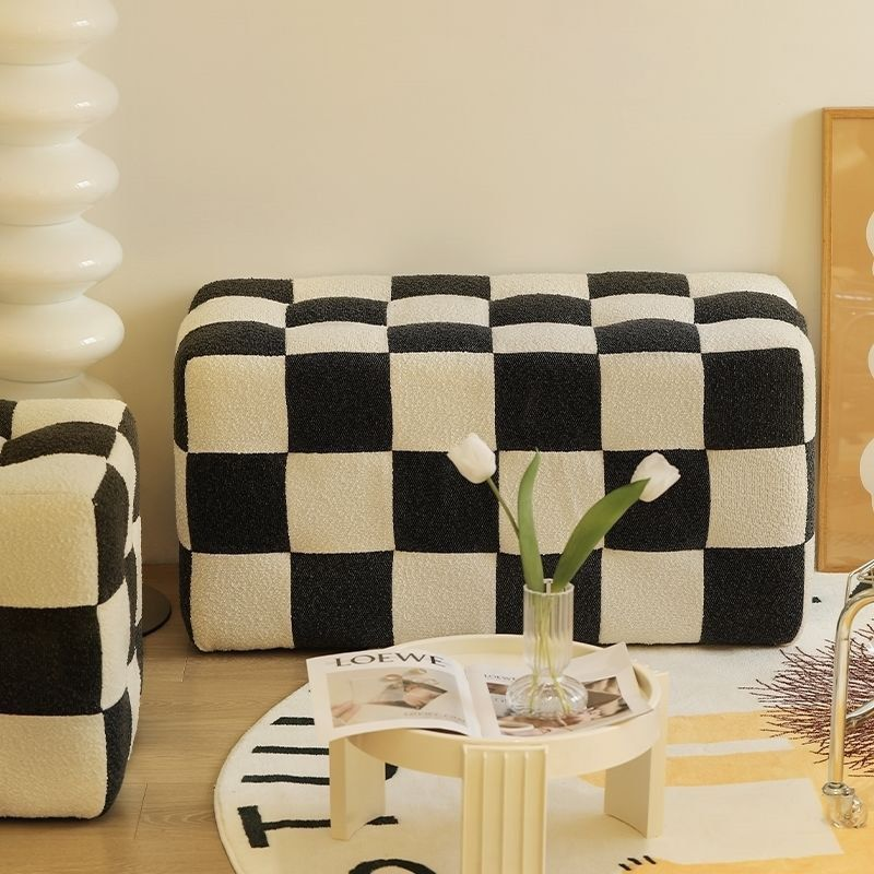 MERRICK Checkerboards Ottoman - Cassa Haus Singapore