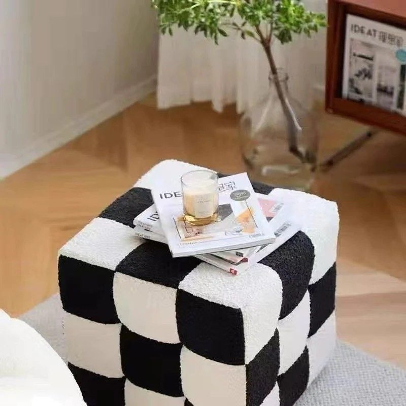 MERRICK Checkerboards Ottoman - Cassa Haus Singapore