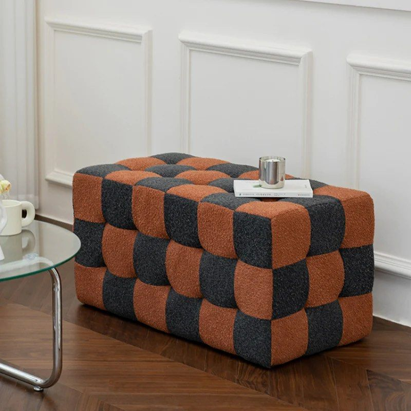 MERRICK Checkerboards Ottoman - Cassa Haus Singapore