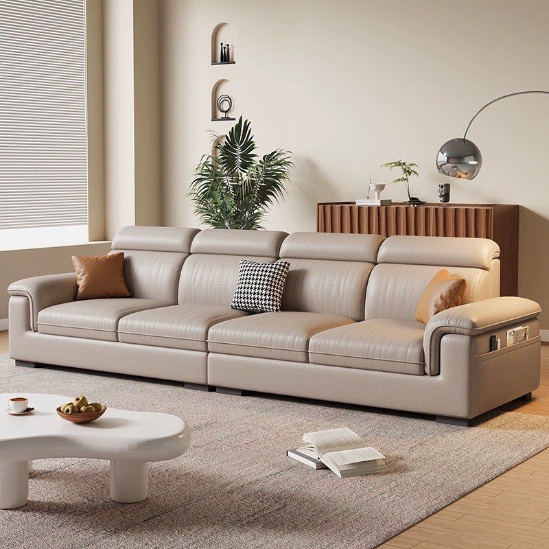 BREVION Modern Genuine Leather Sofa - Radical Homes Singapore