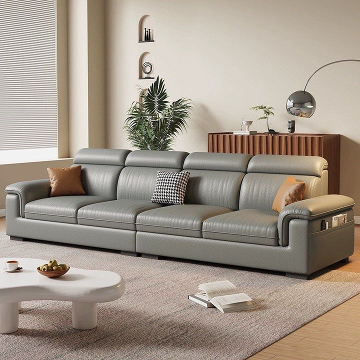 BREVION Modern Genuine Leather Sofa - Radical Homes Singapore