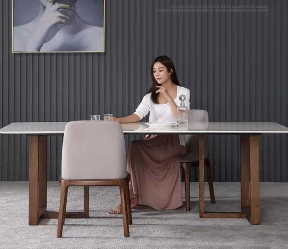 BERTOLINO Modern Marble Dining Table - Radical Homes Singapore