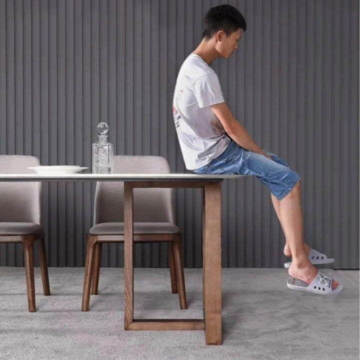 BERTOLINO Modern Marble Dining Table - Radical Homes Singapore