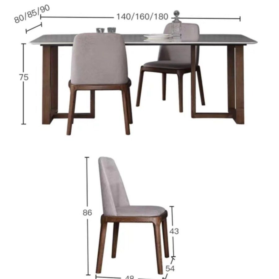 BERTOLINO Modern Marble Dining Table - Radical Homes Singapore