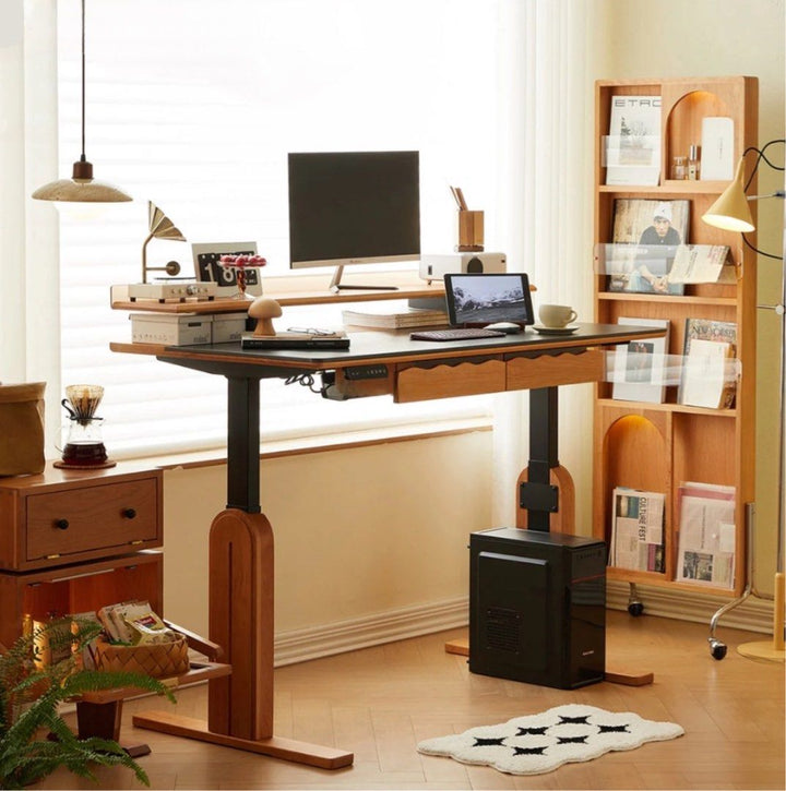 MALCOLM Electric Adjustable Height Study Table - Radical Homes Singapore