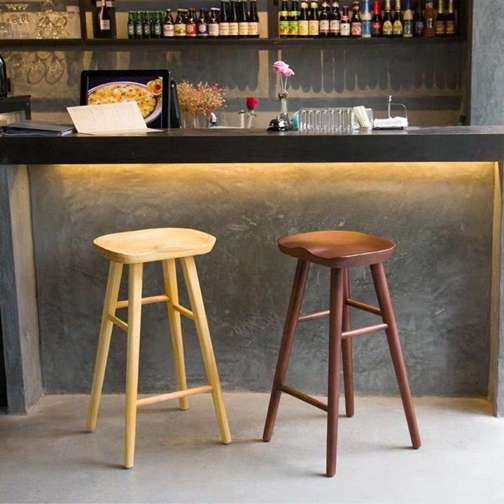 GERMEIN Solid Wood Bar Stool - Cassa Haus Singapore