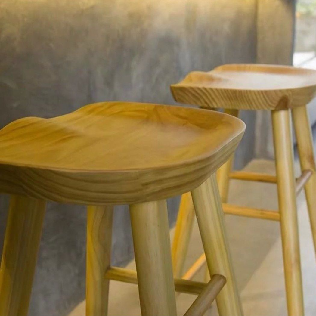 GERMEIN Solid Wood Bar Stool - Cassa Haus Singapore