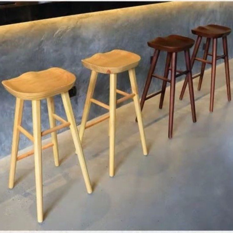 GERMEIN Solid Wood Bar Stool - Cassa Haus Singapore